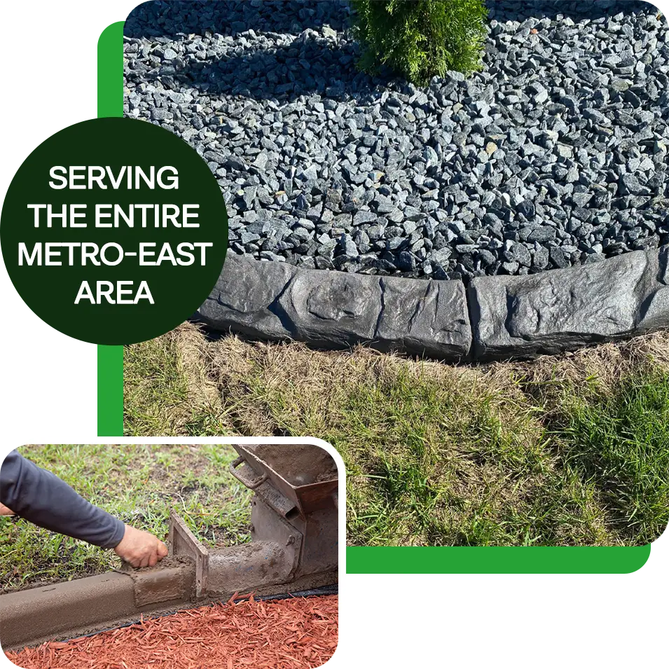 Permanent Exterior Solutions, LLC - decorative concrete curbing - Belleville, IL & the Metro East