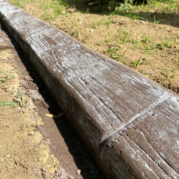 Permanent Exterior Solutions, LLC - Concrete Services, stamped concrete curbing, made to look like wood - Belleville, IL & the Metro East